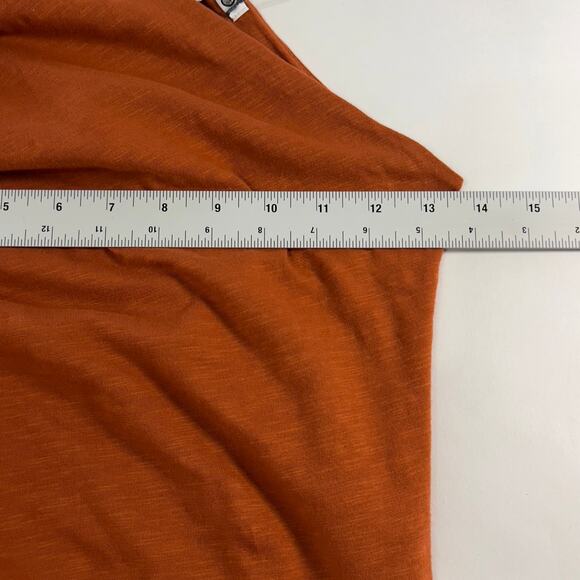 Sundry S Revolve Asymmetrical Ruched One Shoulder Mini Dress Tandoori - Picture 5 of 9